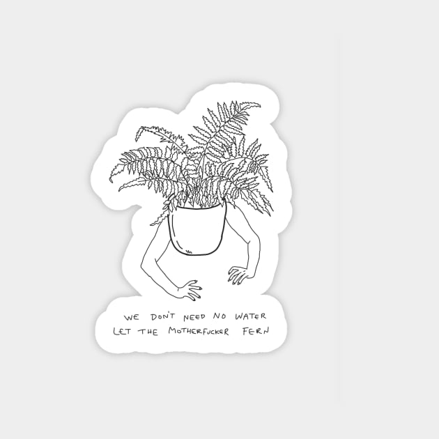 Let It Fern Sticker by Chloeabrielle